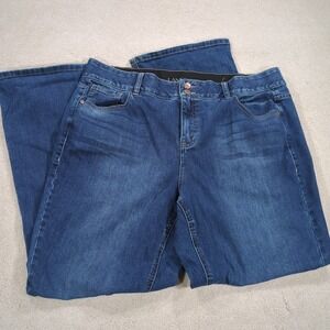 Lane Bryant size 20 Boot Cut Tighter Tummy Technology blue jeans slightly used